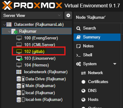 Proxmox Node Dashboard