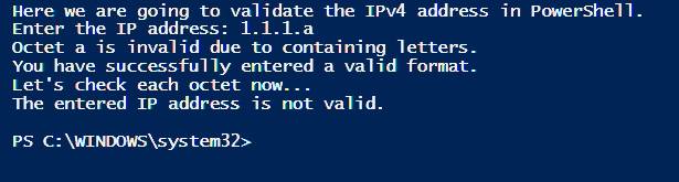 Test Case 1 - Invalid Characters