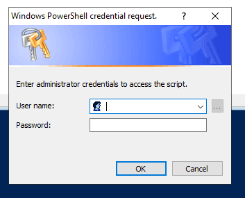Credentials Authentication Prompt