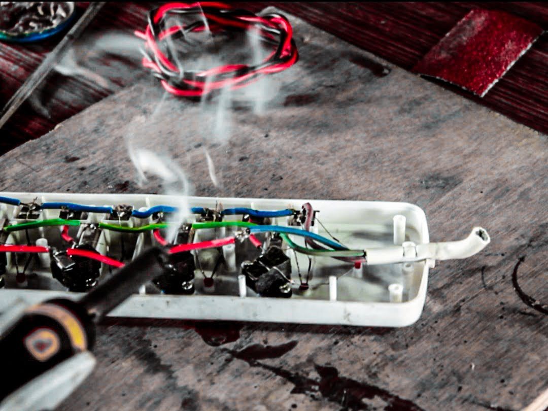 Soldering a circuit board